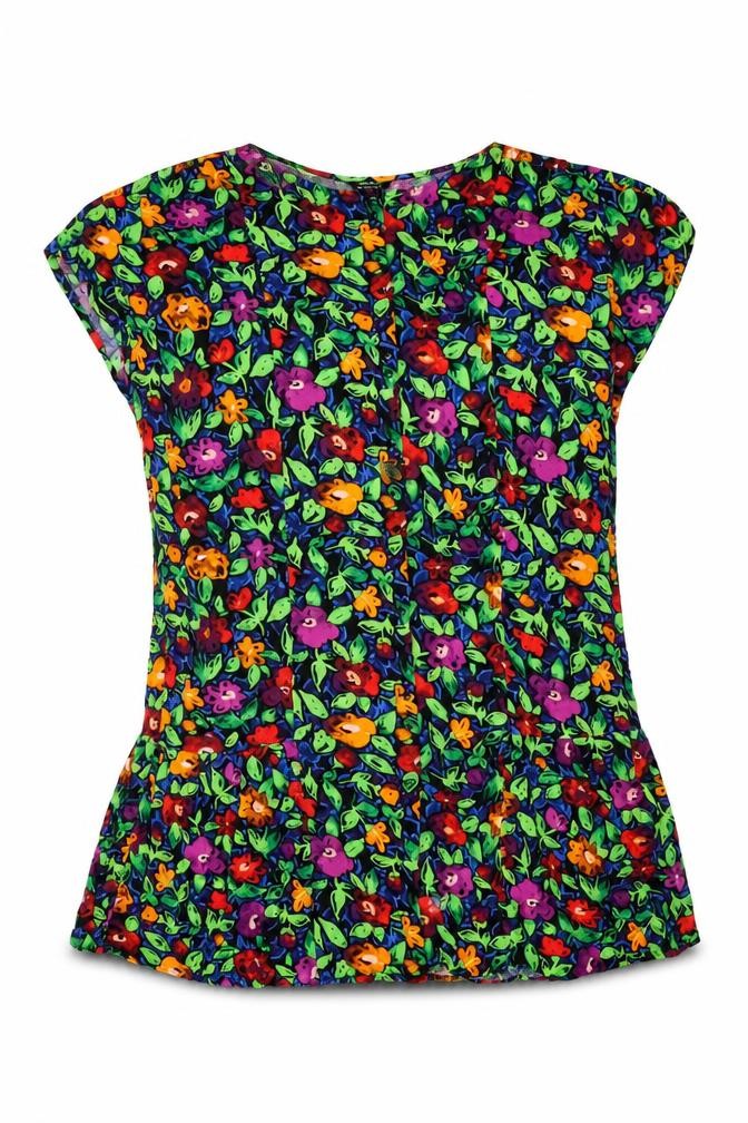 Monki Women’s Multicoloured Floral Strapless Short Dress Size S