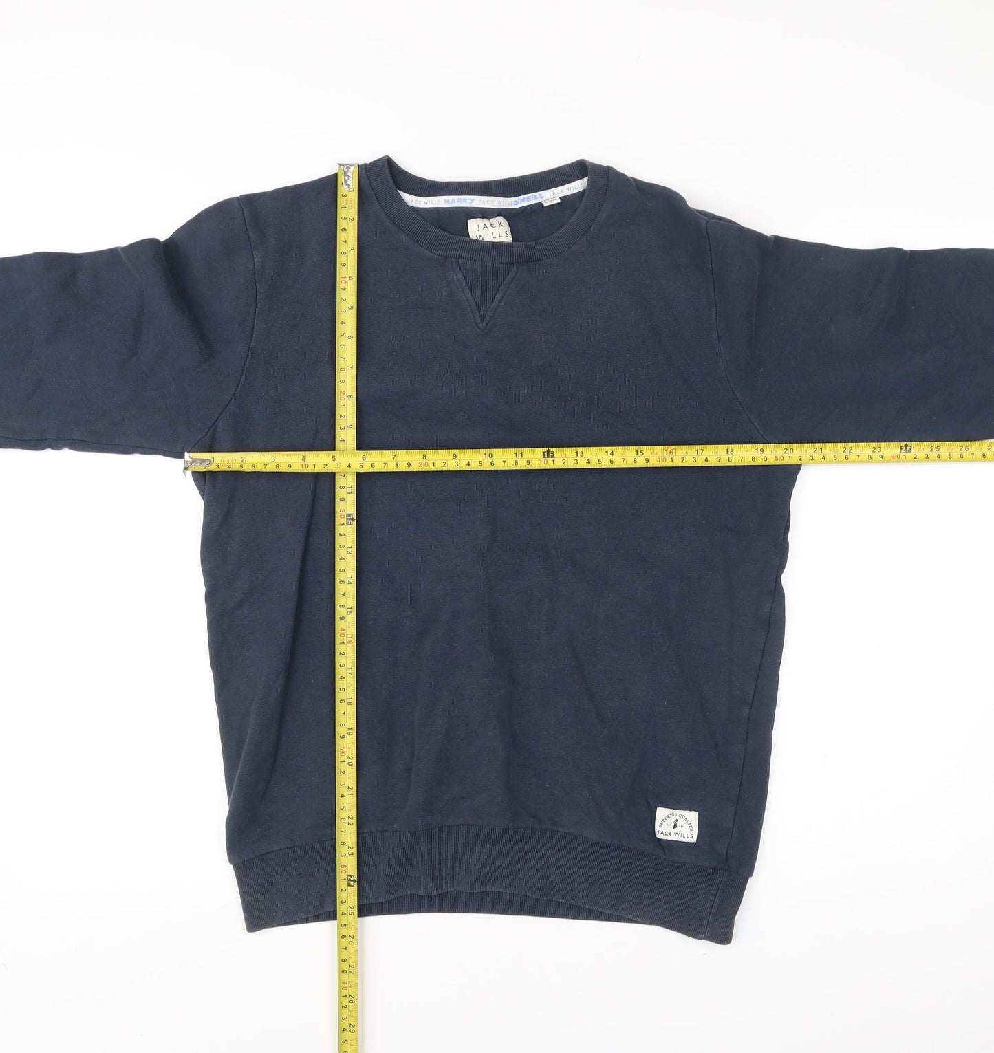Jack Wills Men’s Blue Cotton Crew Neck Sweatshirt Size S Regular Fit