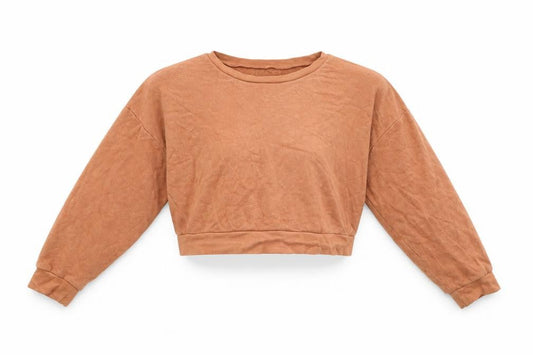 Urban Outfitters Women’s Brown Cropped Pullover Sweatshirt Size S