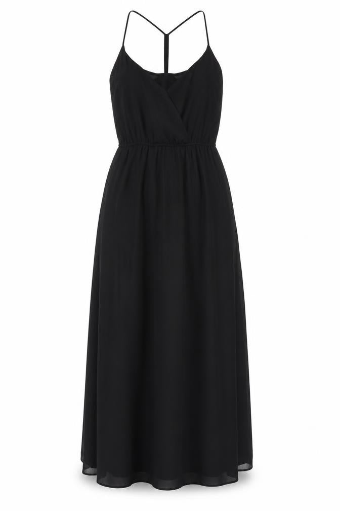 Forever 21 Women’s Black Long Slip Dress Size S Polyester