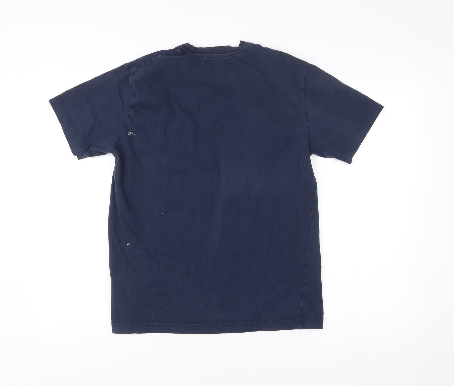 Ben Sherman Men's Blue Graphic Print Cotton T-Shirt Size M