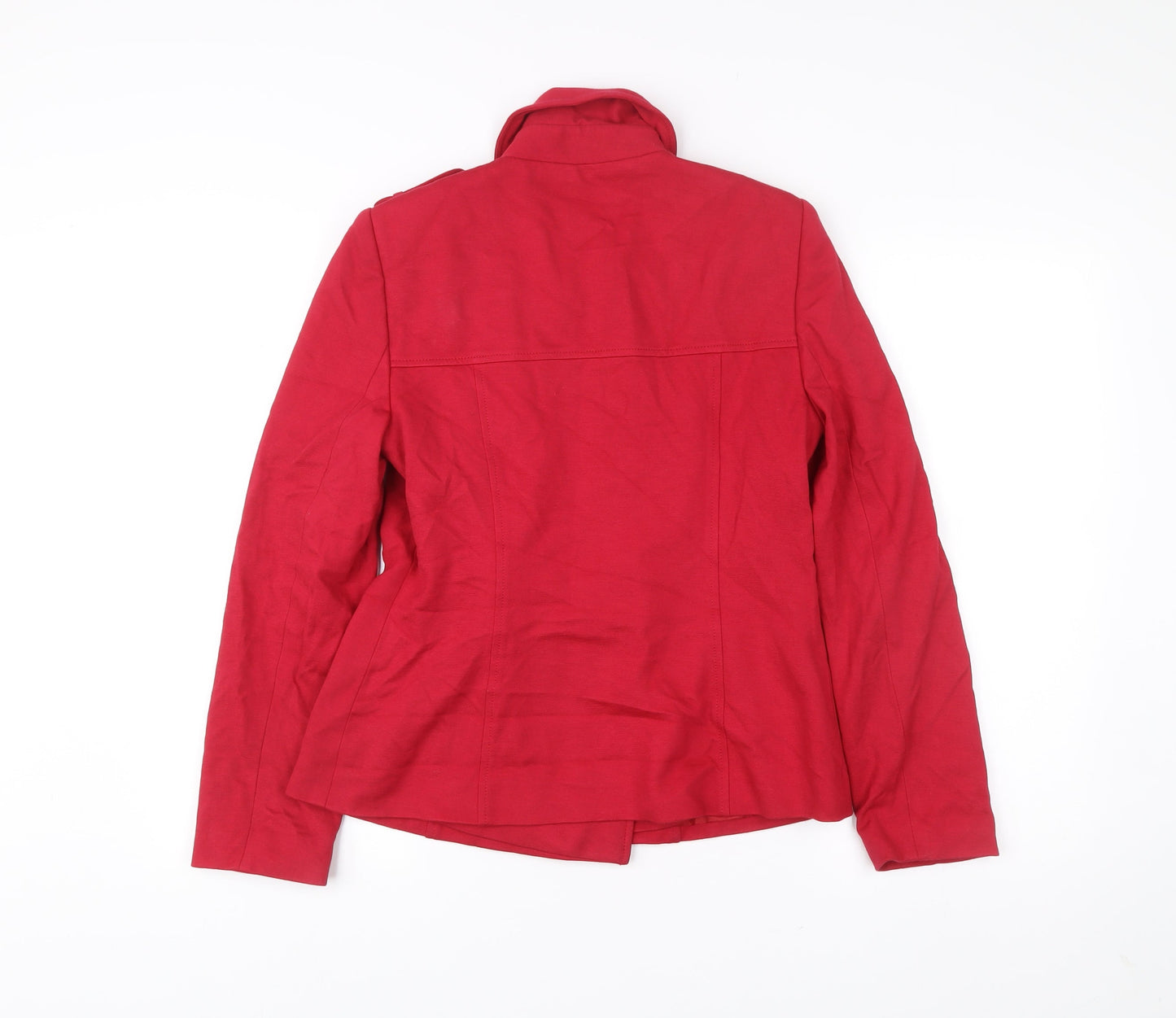 Planet Women’s Red Pea Coat Size 8 Double-Breasted Jacket