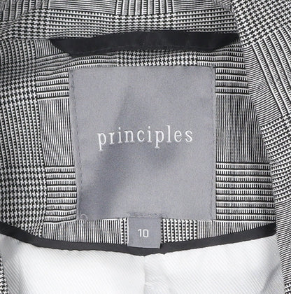 Additional view of Principles Women Grey Check Double-Breasted Suit Jacket, size 10