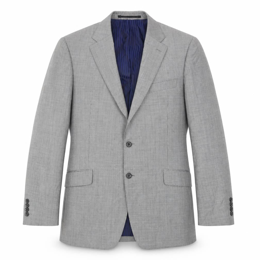 Marks & Spencer Men’s Black & White Check Wool Blazer 42in Long Regular Fit