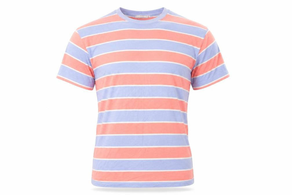 Marks & Spencer Mens Multicoloured Striped Cotton T-Shirt M