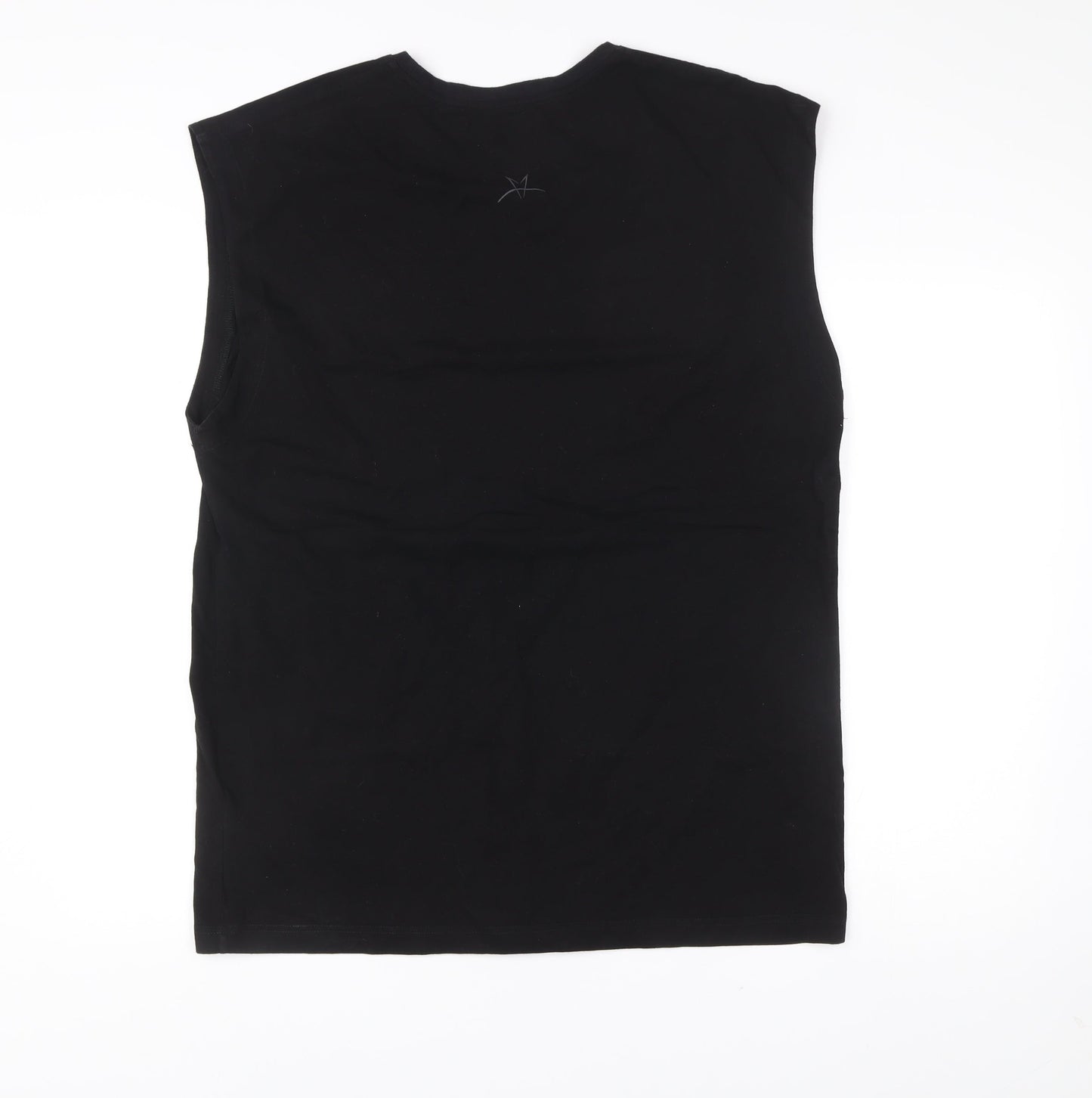 Arc Minute Men’s Black XL Sleeveless Graphic Logo T-Shirt