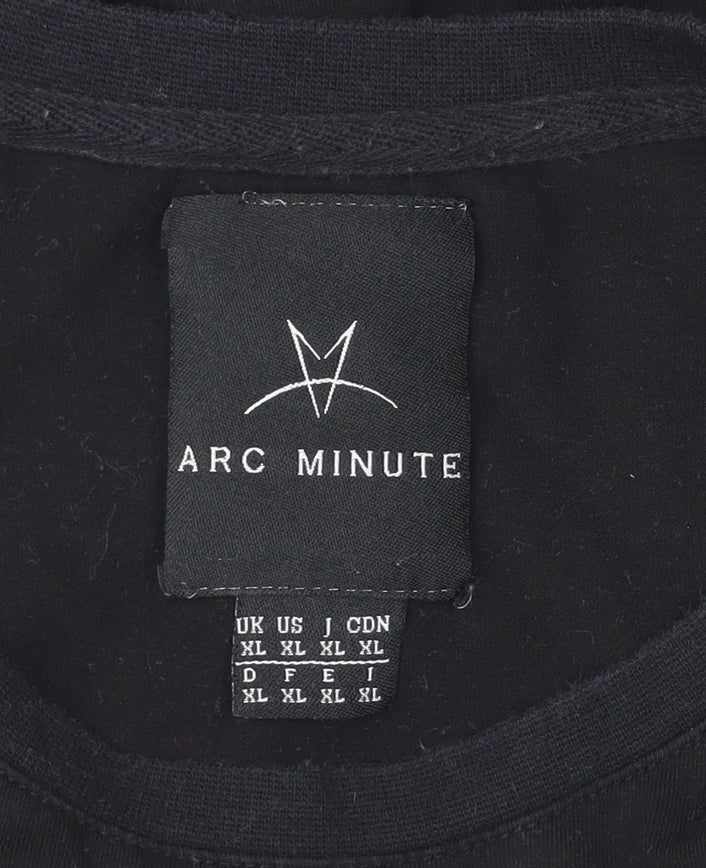Arc Minute Men’s Black XL Sleeveless Graphic Logo T-Shirt