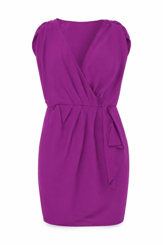 Topshop Women’s Purple Strapless Bodycon Dress UK 6 Short Party