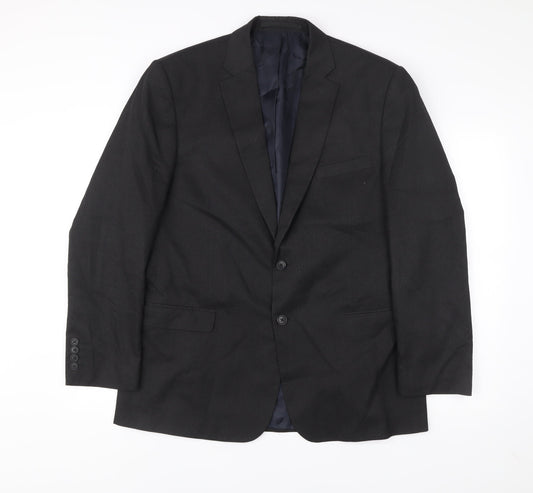 Marks and Spencer Men’s Grey Blazer 44in Regular Fit 2 Button