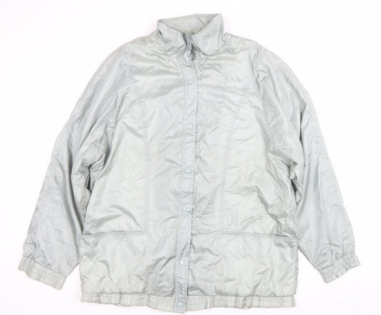 Haband Women’s Grey Nylon Mid-Length Casual Jacket L