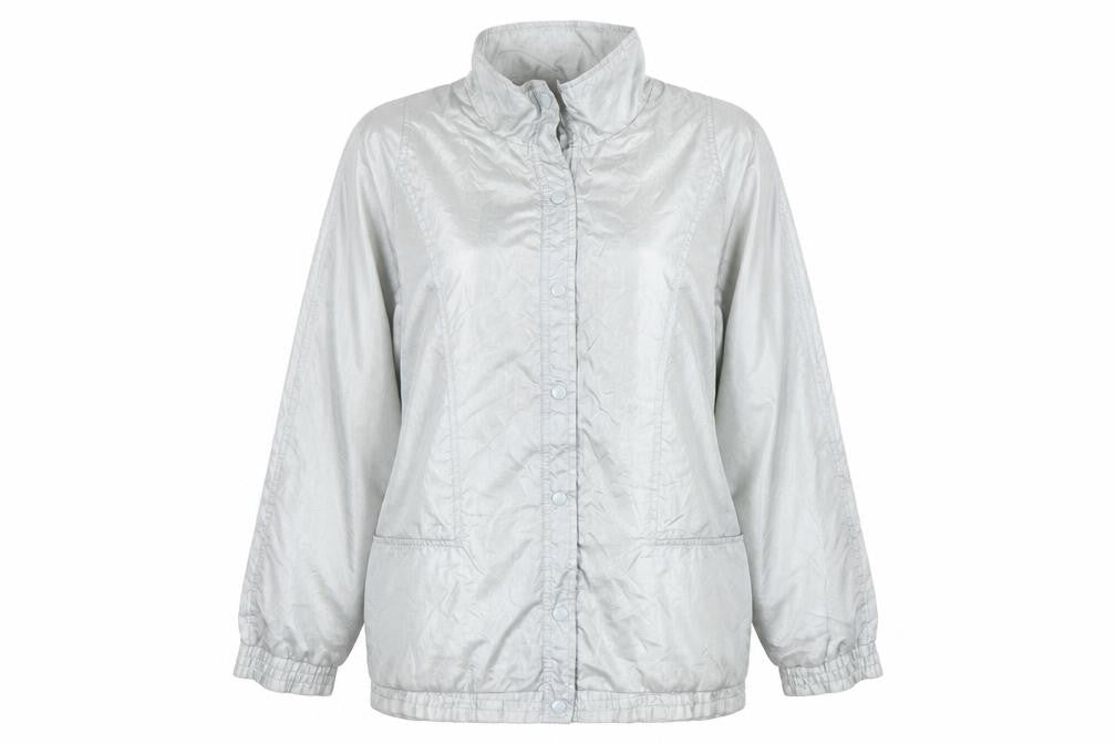 Haband Women’s Grey Nylon Mid-Length Casual Jacket L
