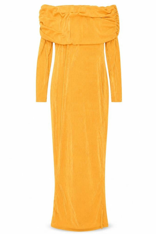 PRETTYLITTLETHING Women’s Orange Strapless Bodycon Dress Size 8