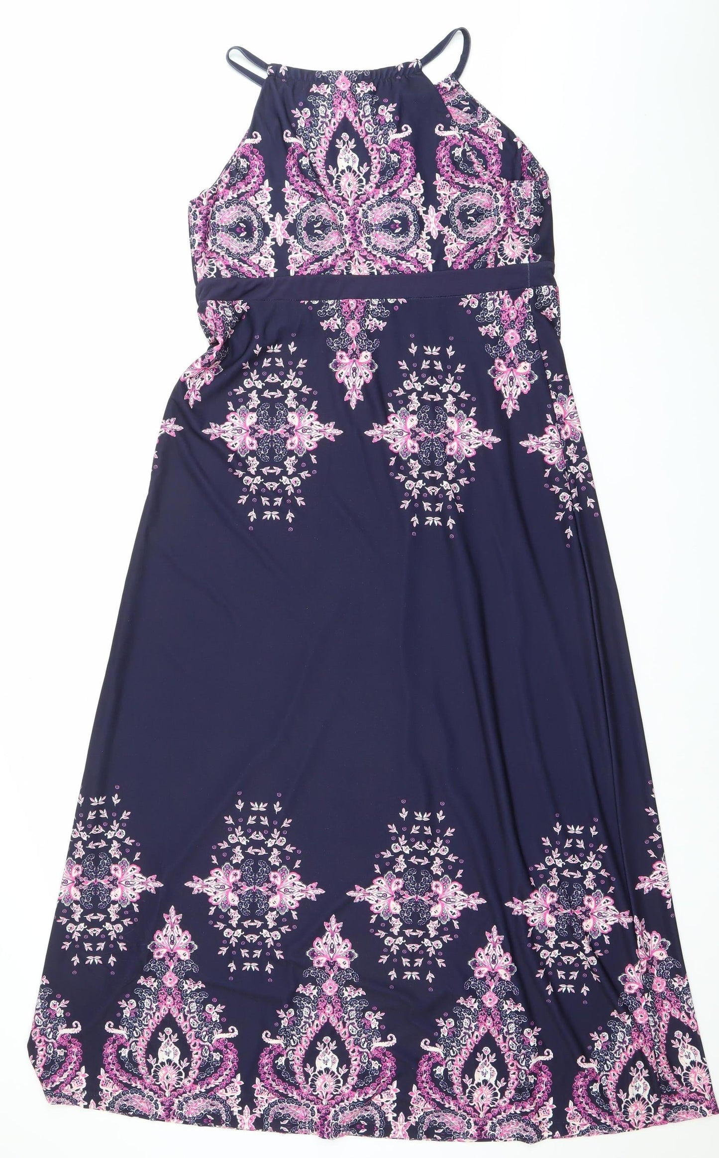 Bodyflirt Boutique Women’s Multicoloured Maxi Dress Size M Halter Paisley