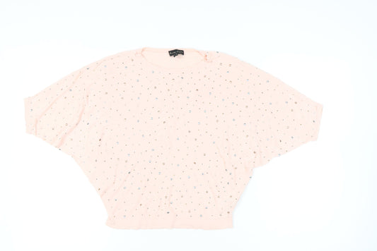 Phase Eight Women’s Pink Sequin Pullover Jumper UK S