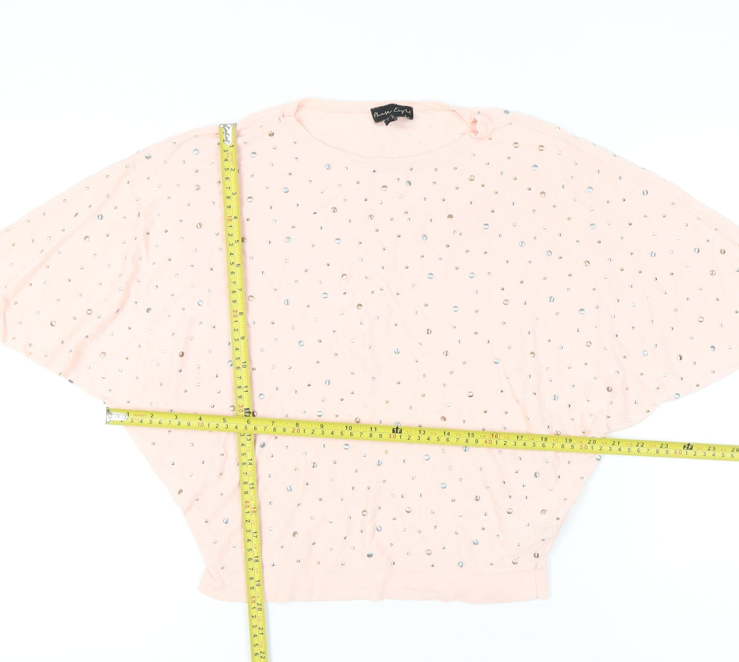 Phase Eight Women’s Pink Sequin Pullover Jumper UK S