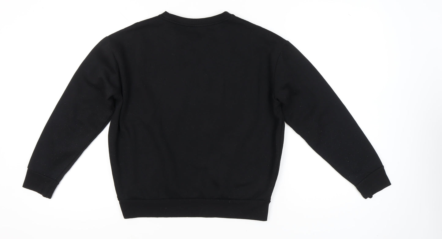 Disney Womens Black Sweatshirt S Regular Fit Mickey & Friends Graphic