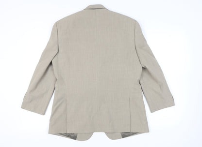 Greenwoods Men’s Beige Regular Fit Blazer Jacket 40R Single-Breasted