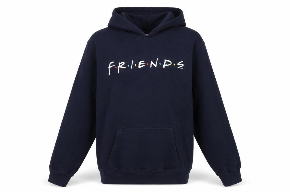 Fabric Flavours Girls Friends Navy Blue Pullover Hoodie 15-16Y TV Logo