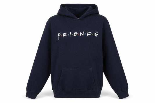 Fabric Flavours Girls Friends Navy Blue Pullover Hoodie 15-16Y TV Logo