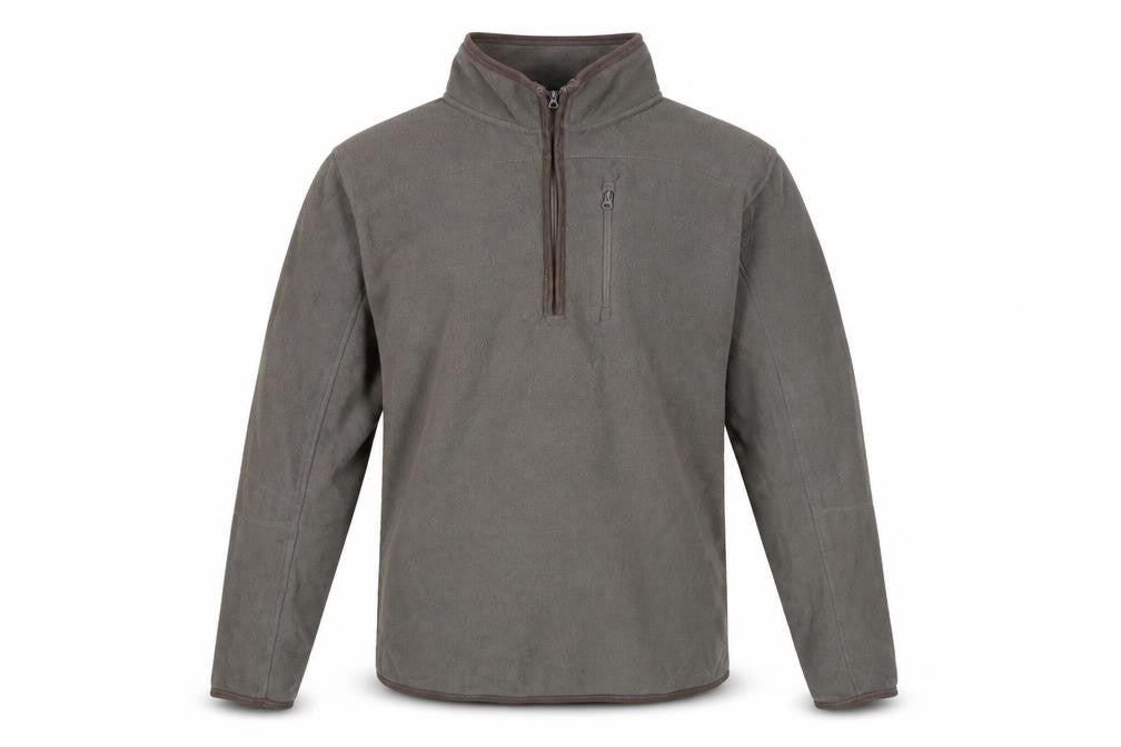 Peter Storm Mens Grey Fleece Sweatshirt M High Neck 1/2 Zip Pullover