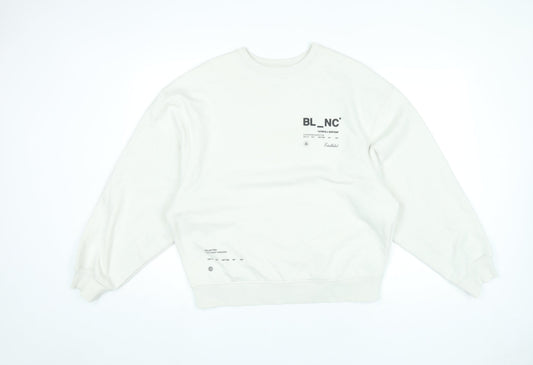 River Island Men's White Graphic Print Pullover Sweatshirt Size S