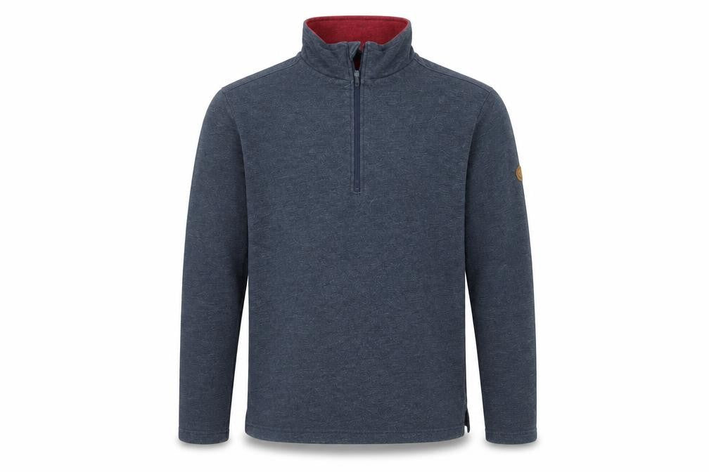 Trespass Men’s Blue Fleece 1/4 Zip Sweatshirt Size S Outdoor Hiking