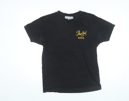 Rebels Alliance Men’s Black Graphic Biker T-Shirt Size M