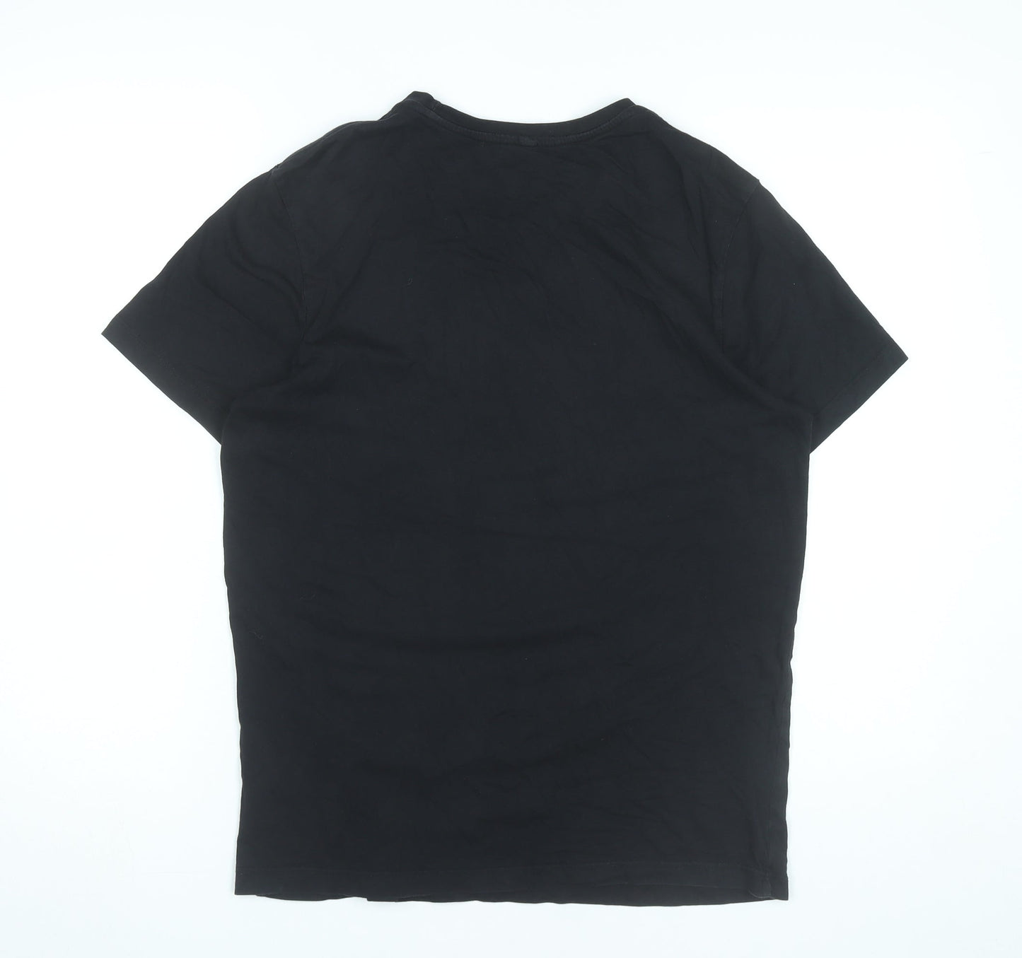 Jack Wills Mens XS Black Graphic Print T-Shirt Classic Fit