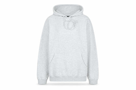PRETTYLITTLETHING Women’s Grey XS Pullover Hoodie Cotton Blend