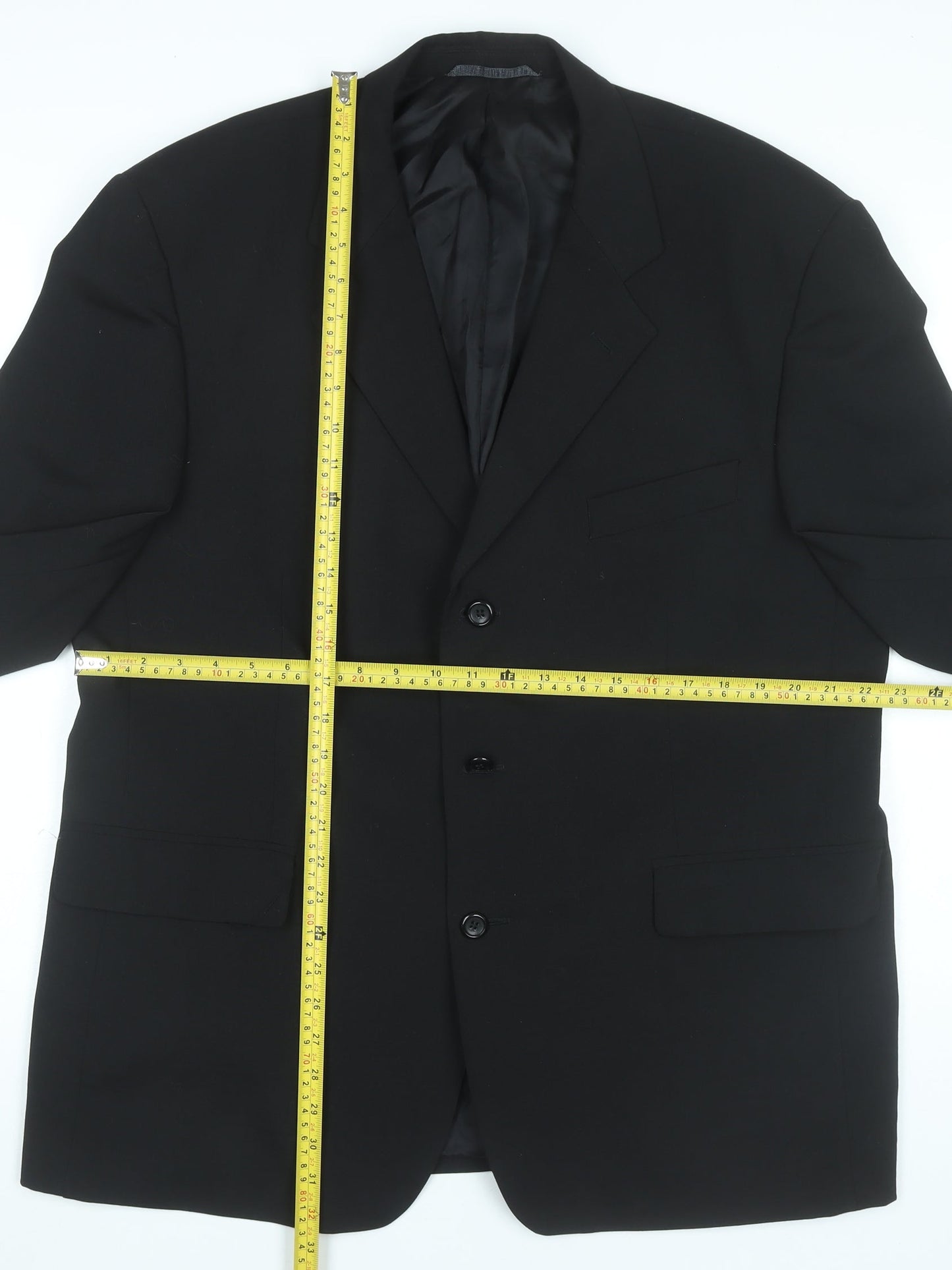 Burton Menswear Men's Black 46 Chest Regular Fit Blazer Jacket