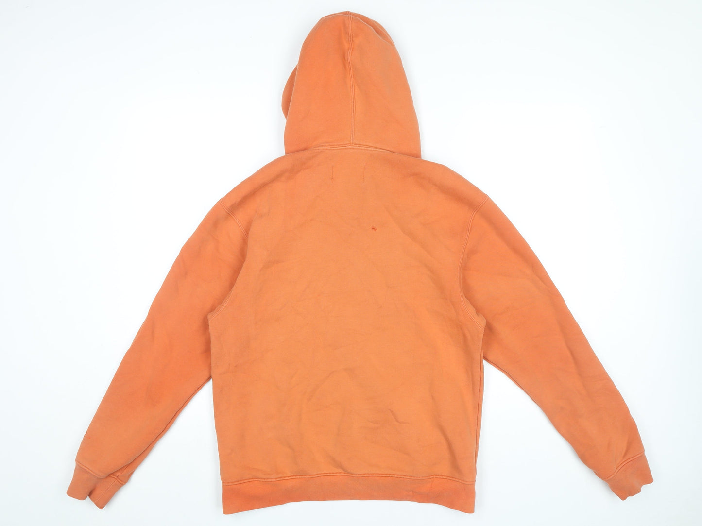 Jordan Men's Orange Pullover Hoodie Size S Fleece Logo Sportswear
