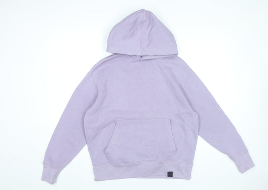 Pull&Bear Men’s Purple XS Pullover Hoodie with Pocket