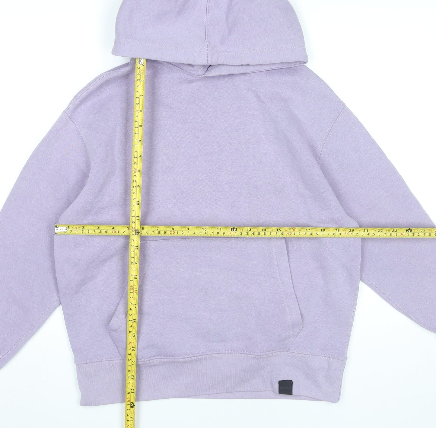 Pull&Bear Men’s Purple XS Pullover Hoodie with Pocket