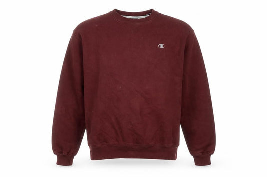 Champion Mens Red Crew Neck Pullover Sweatshirt Size L Regular
