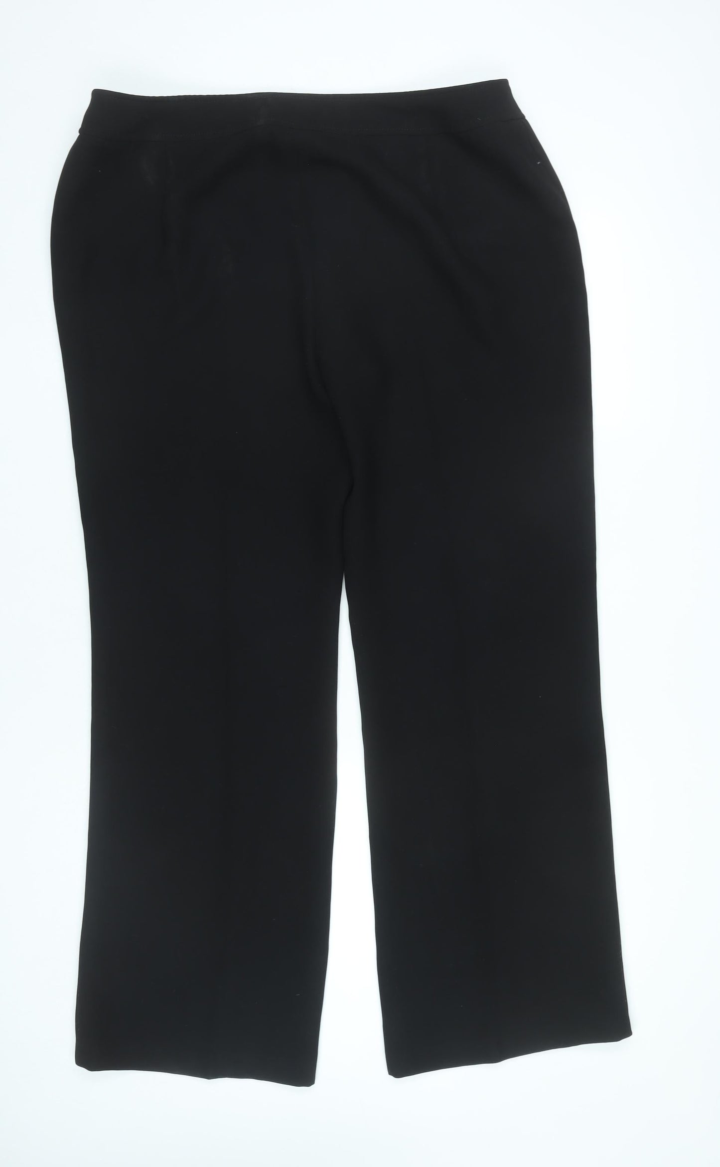 Essence Womens Black Size 18 Dress Pants Straight Formal Trousers