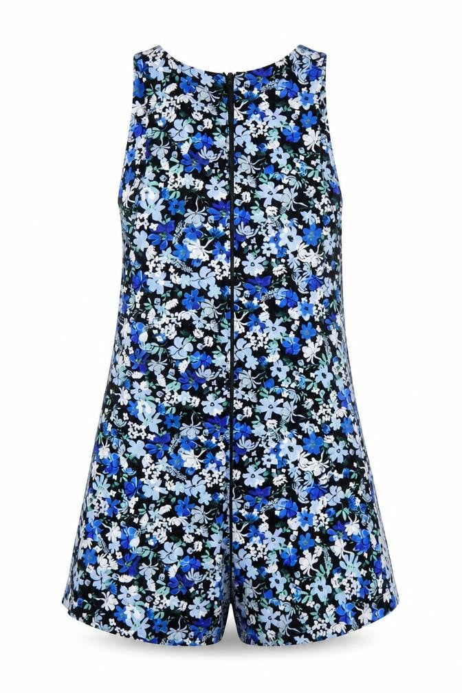 Zara Women’s Multicoloured Floral Playsuit Size 8 Sleeveless