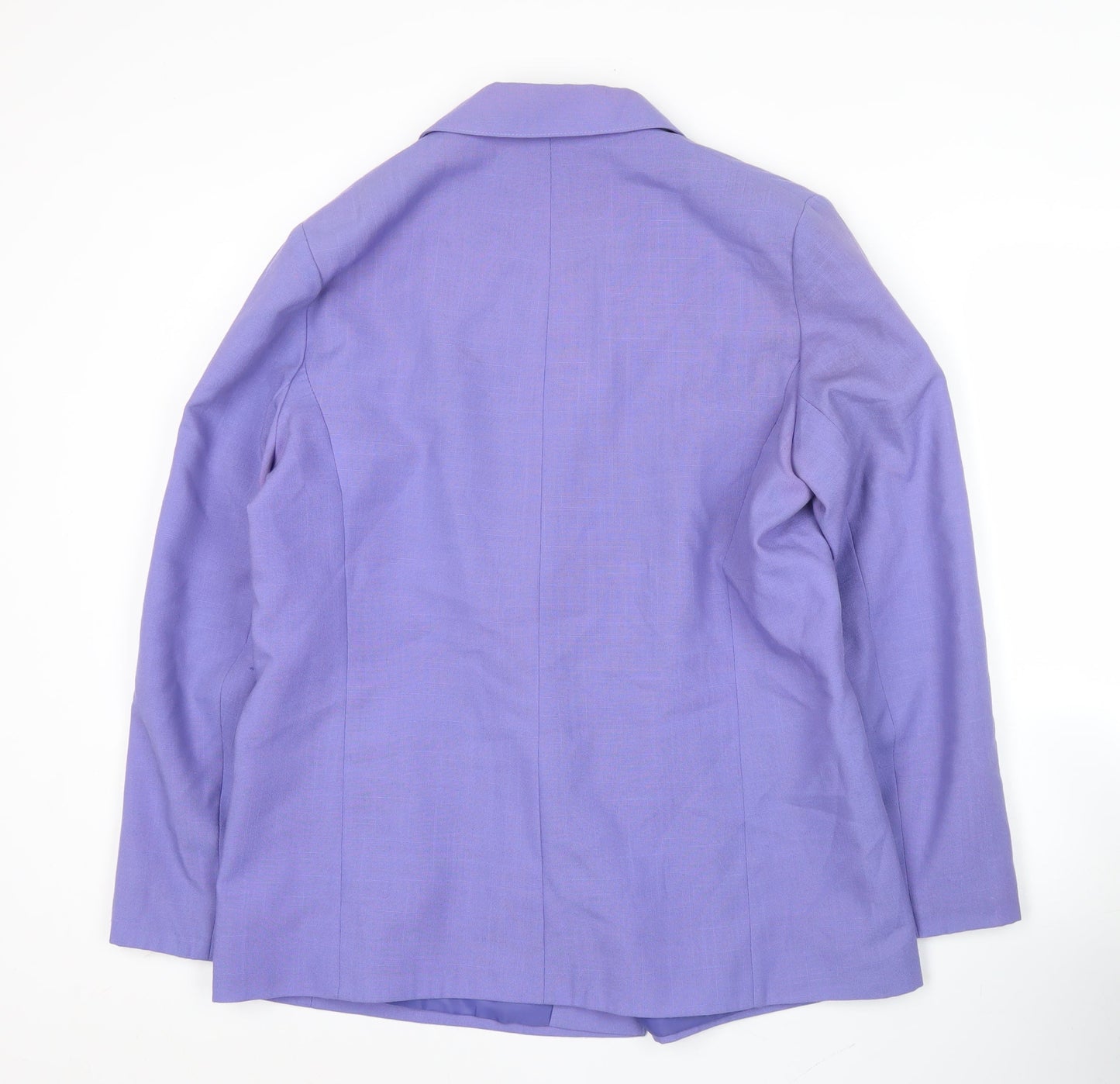 Features Women Purple Size 16 Double-Breasted Blazer Jacket