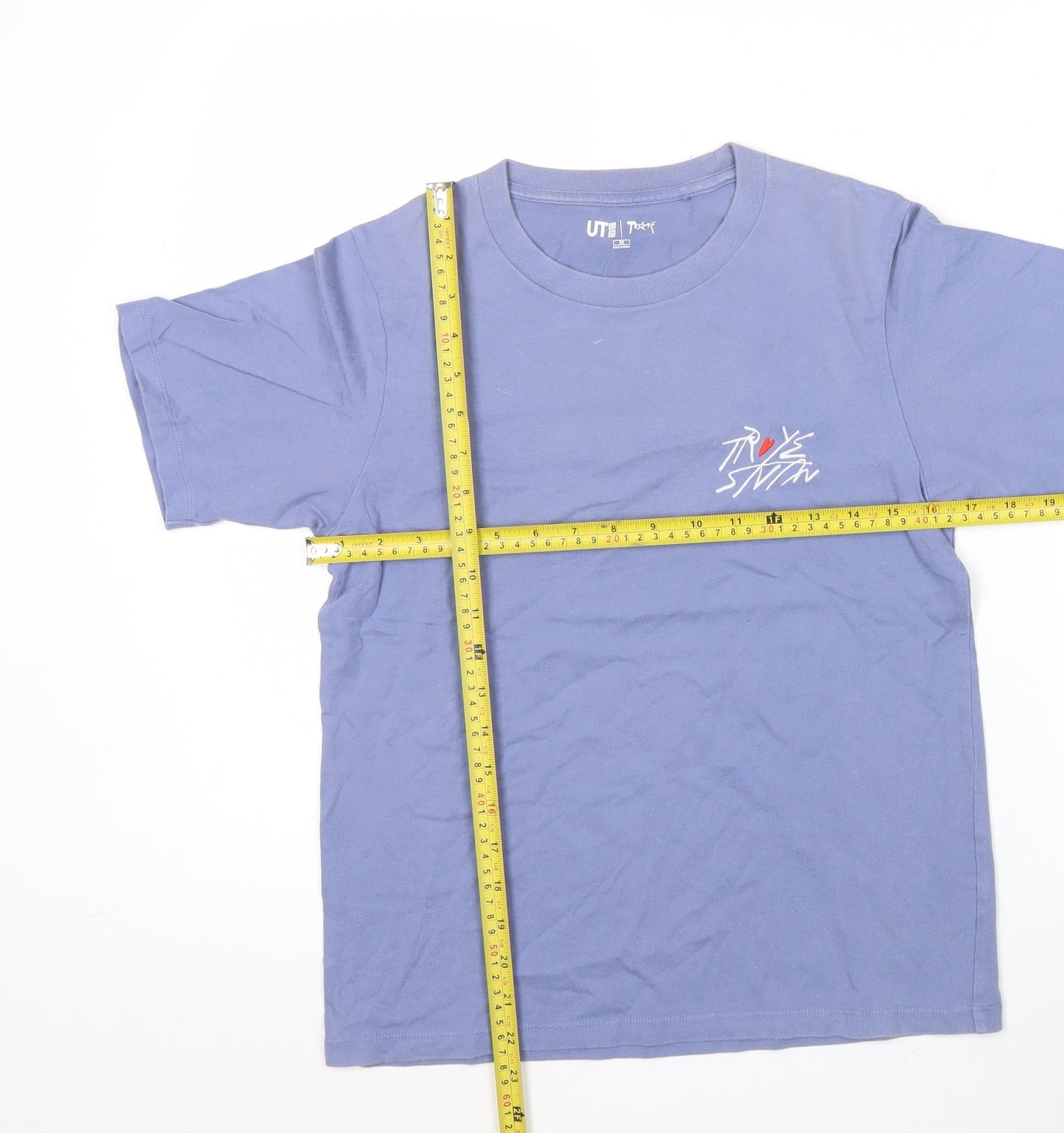 Uniqlo Troye Sivan Blue XS Unisex Graphic T-Shirt Short Sleeve