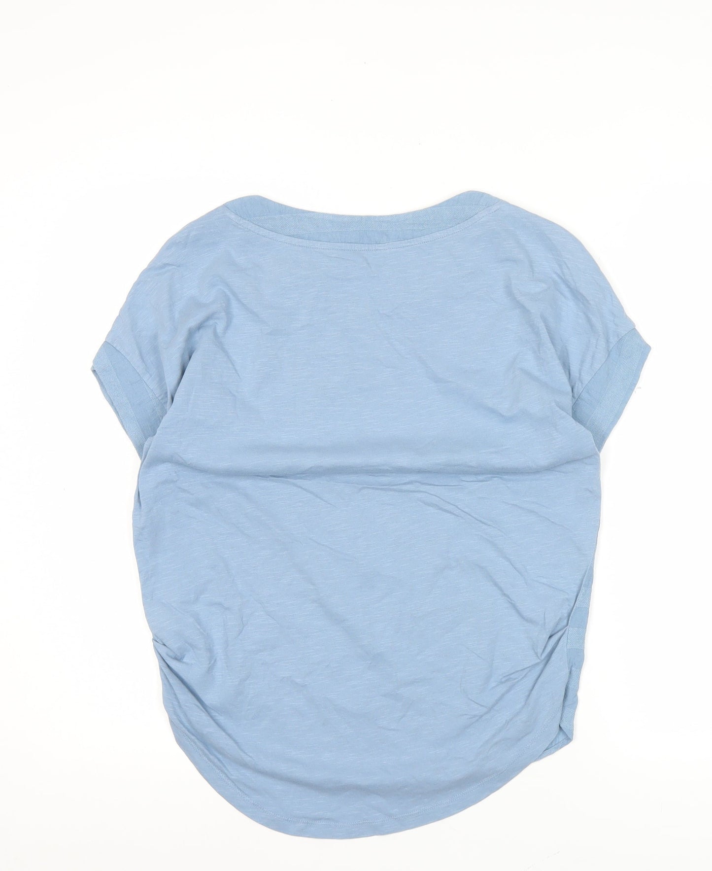 Next Womens Blue Striped Short Sleeve Crew Neck T-Shirt Size 8