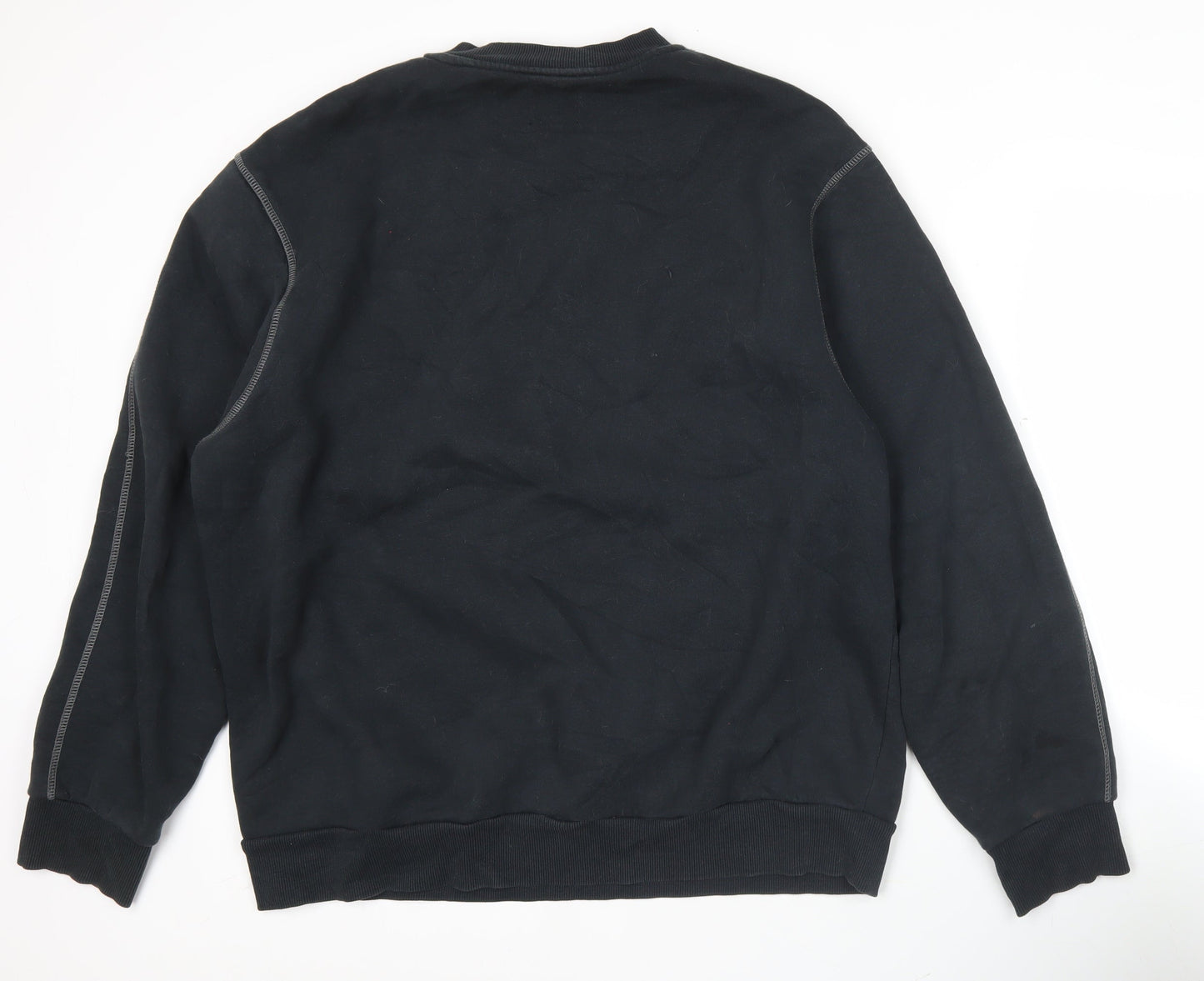 River Island Men’s Black XL Graphic Print Pullover Sweatshirt