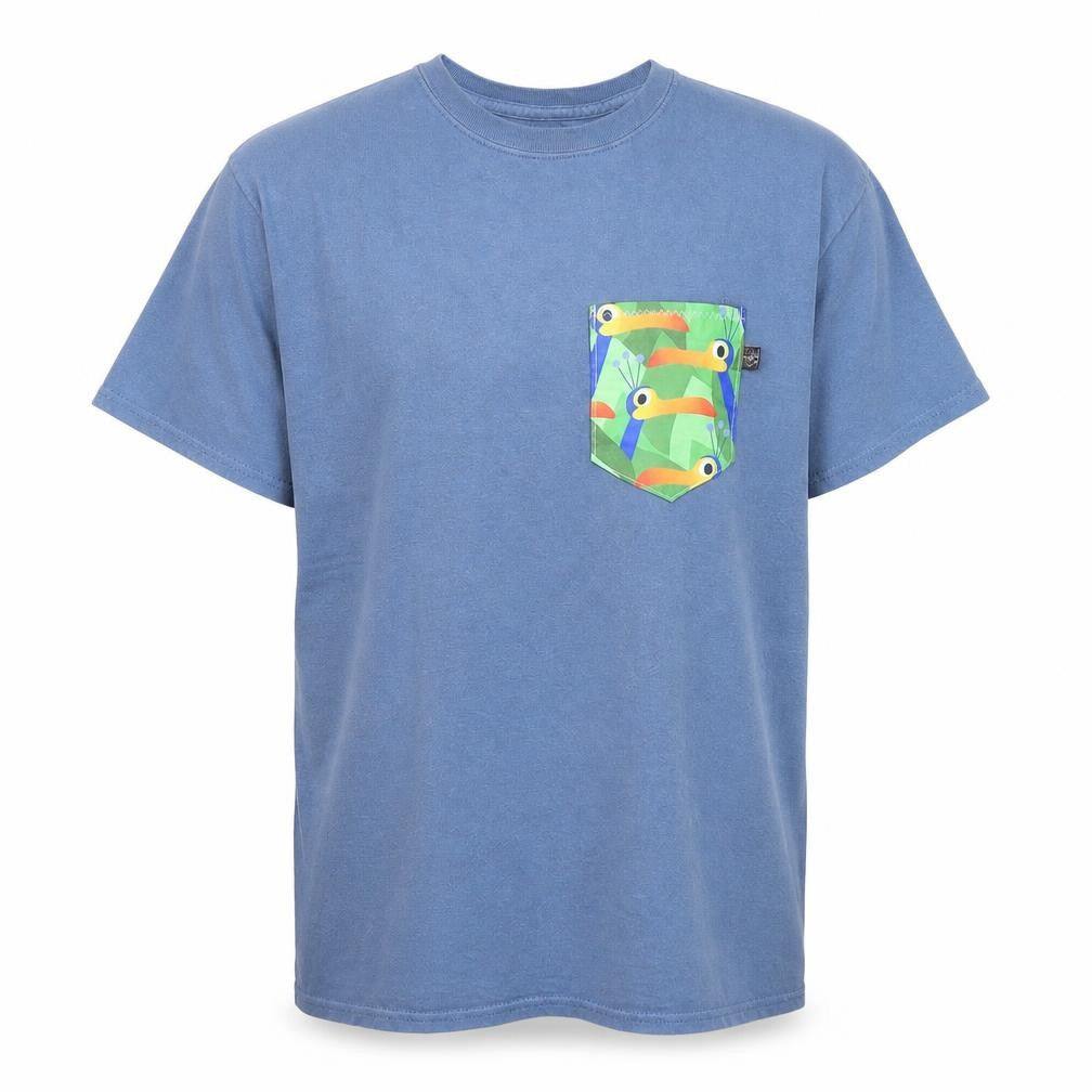 Day in the Magic Men's Blue L Graphic Pocket Cotton T-Shirt