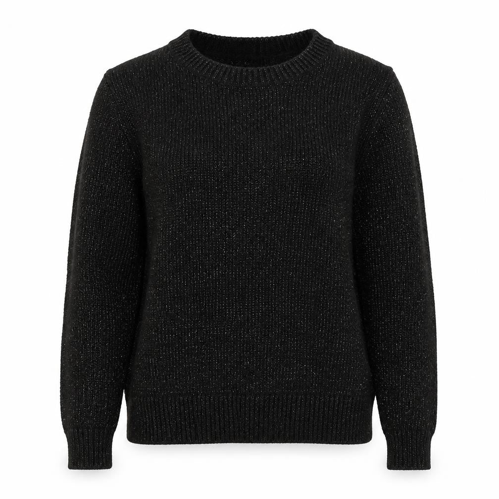 GAP Women’s Black L Pullover Jumper Crew Neck Long Sleeve Knit