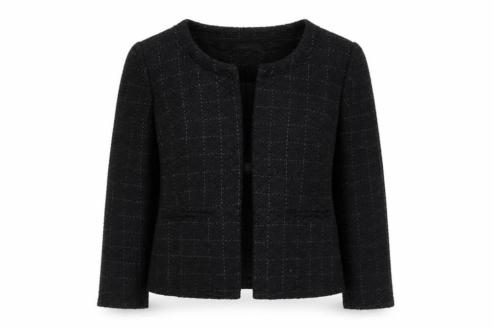 Moda at George Womens Black Bouclé Blazer Jacket Size 12