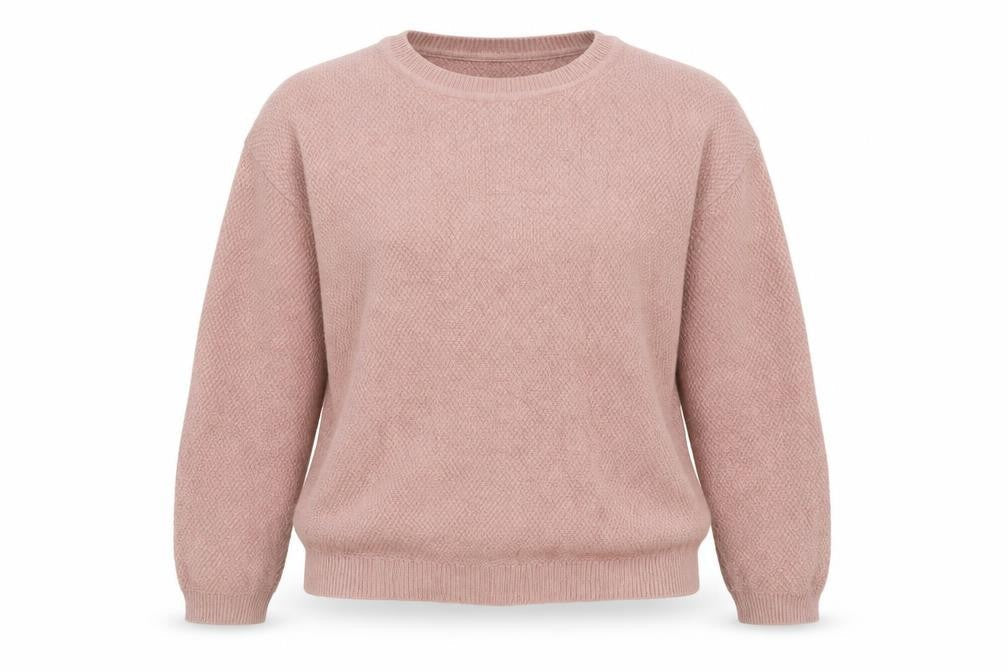 Hobbs Women Pink Angora Blend Crew Neck Jumper Size 6