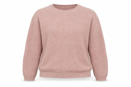 Hobbs Women Pink Angora Blend Crew Neck Jumper Size 6