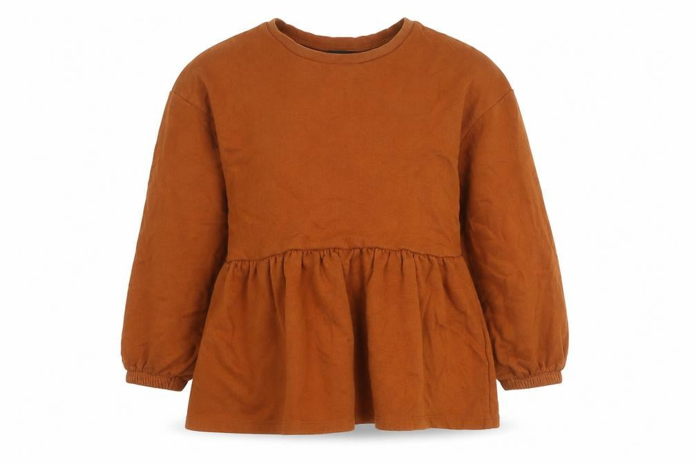 Zara Women’s Brown Tunic Jumper S Long Sleeve Crew Neck