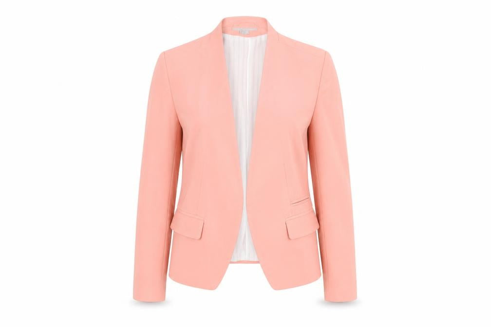 H&M Women's Pink Size 10 Blazer Jacket Single Breasted Workwear