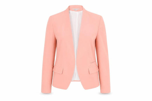 H&M Women's Pink Size 10 Blazer Jacket Single Breasted Workwear