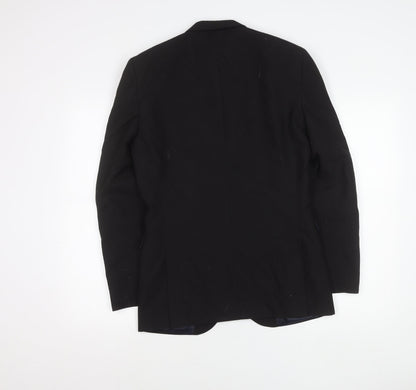 Next Womens Black Suit Jacket Size 10 Regular Tailored Two Button Workwear