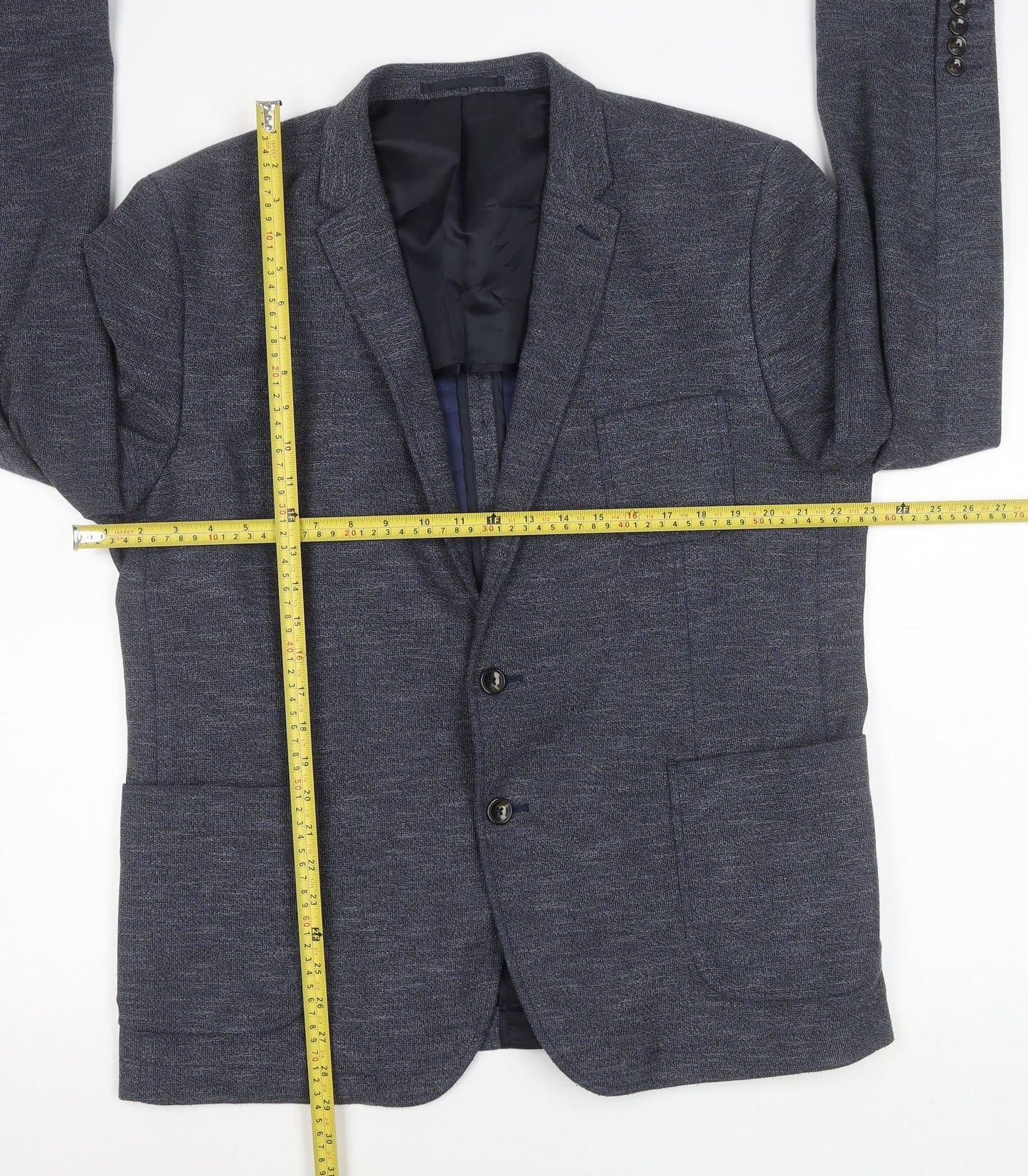 Cedarwood State Men’s Blue XL Blazer Jacket Single Breasted